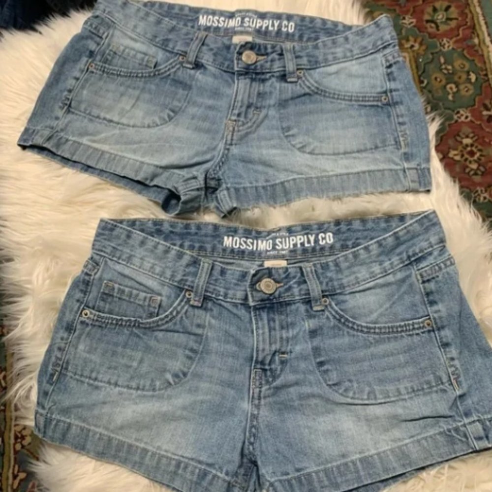 Denim Shorts Size 7(FIT 6) 2 pairs MOSSIMO